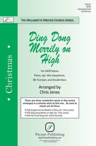 Ding Dong Merrily on High SATB choral sheet music cover Thumbnail